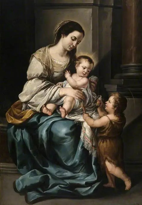 Neitsyt ja lapsi Pyhän Johanneksen kanssa, « La serrana » - Bartolomé Esteban Murillo