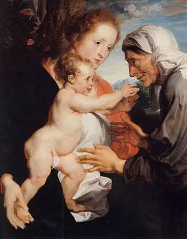 Neitsyt ja lapsi pyhän Annan kanssa - Antoine van Dyck