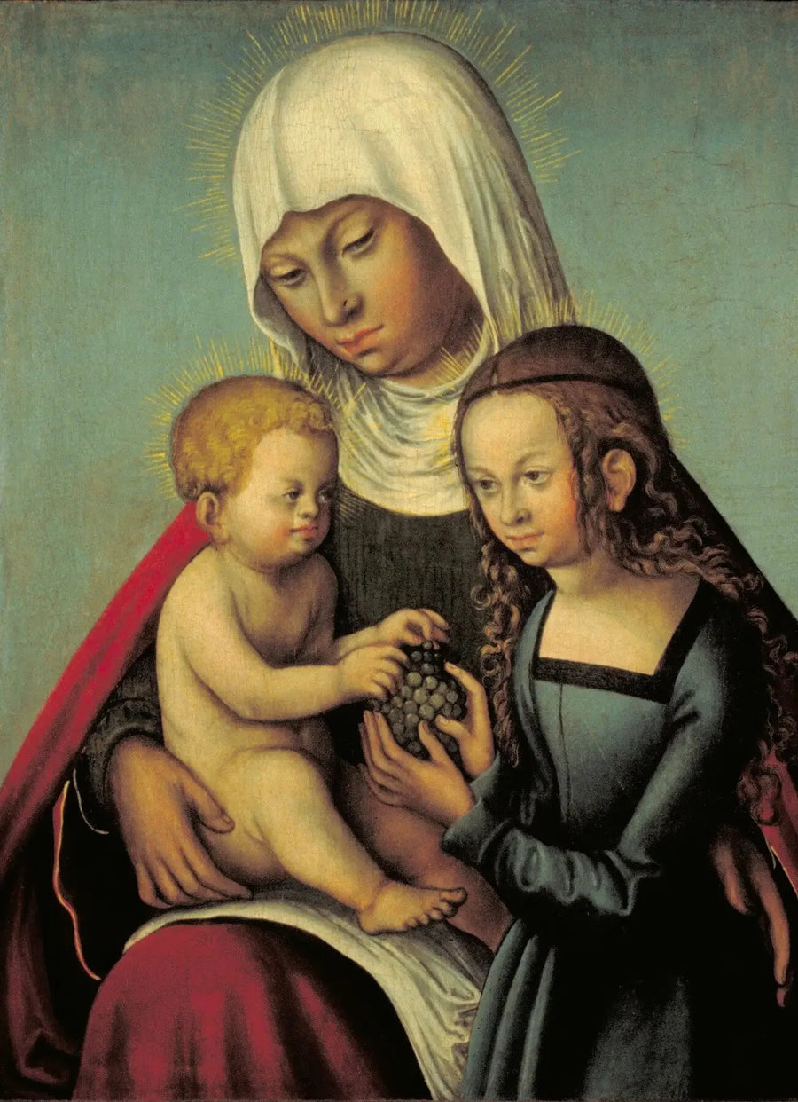 Neitsyt ja lapsi pyhän Annan kanssa - Lucas Cranach vanhempi