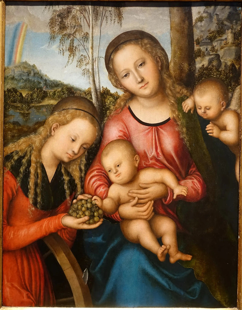 Neitsyt ja lapsi pyhimys Katariina kanssa - Lucas Cranach vanhempi