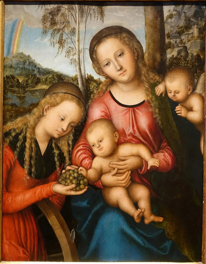 Neitsyt ja lapsi pyhimys Katariina kanssa - Lucas Cranach vanhempi