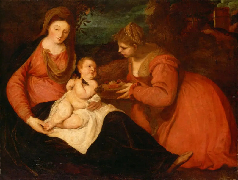Neitsyt ja lapsi pyhän Dorothén kanssa - Antoine van Dyck