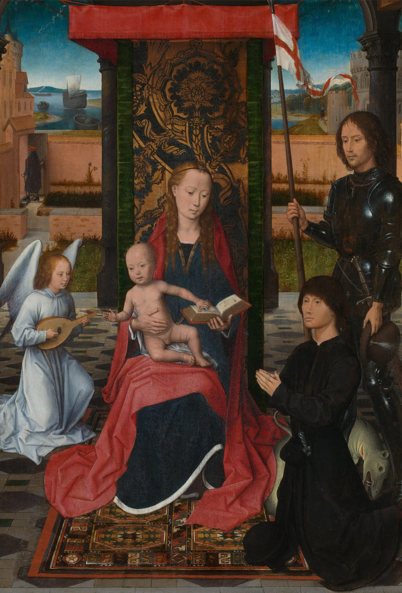 Neitsyt ja lapsi enkelin kanssa - Hans Memling