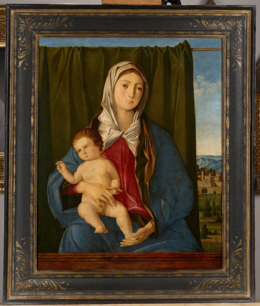 Neitsyt ja lapsi antamassa siunausta - Giovanni Bellini