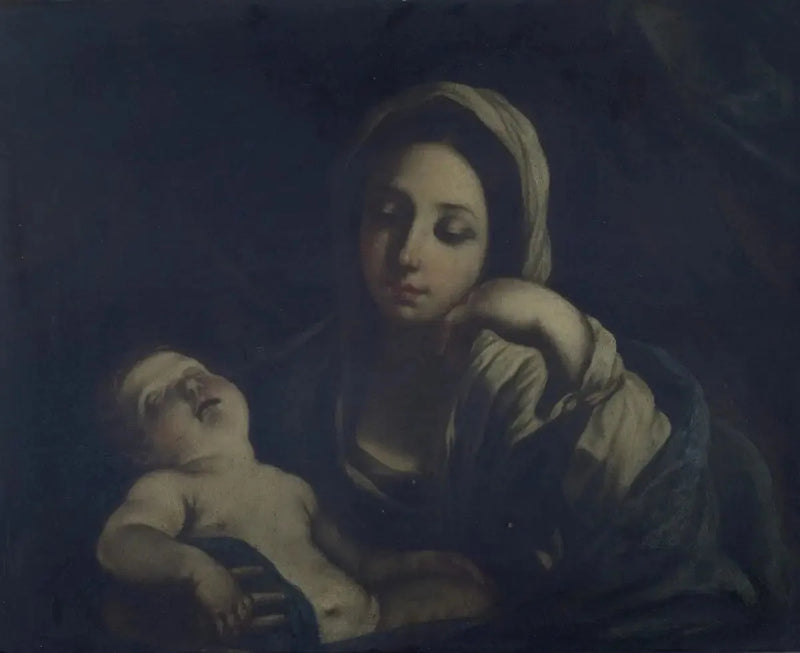 Nukkuva Neitsyt ja Vauva - Guido Reni