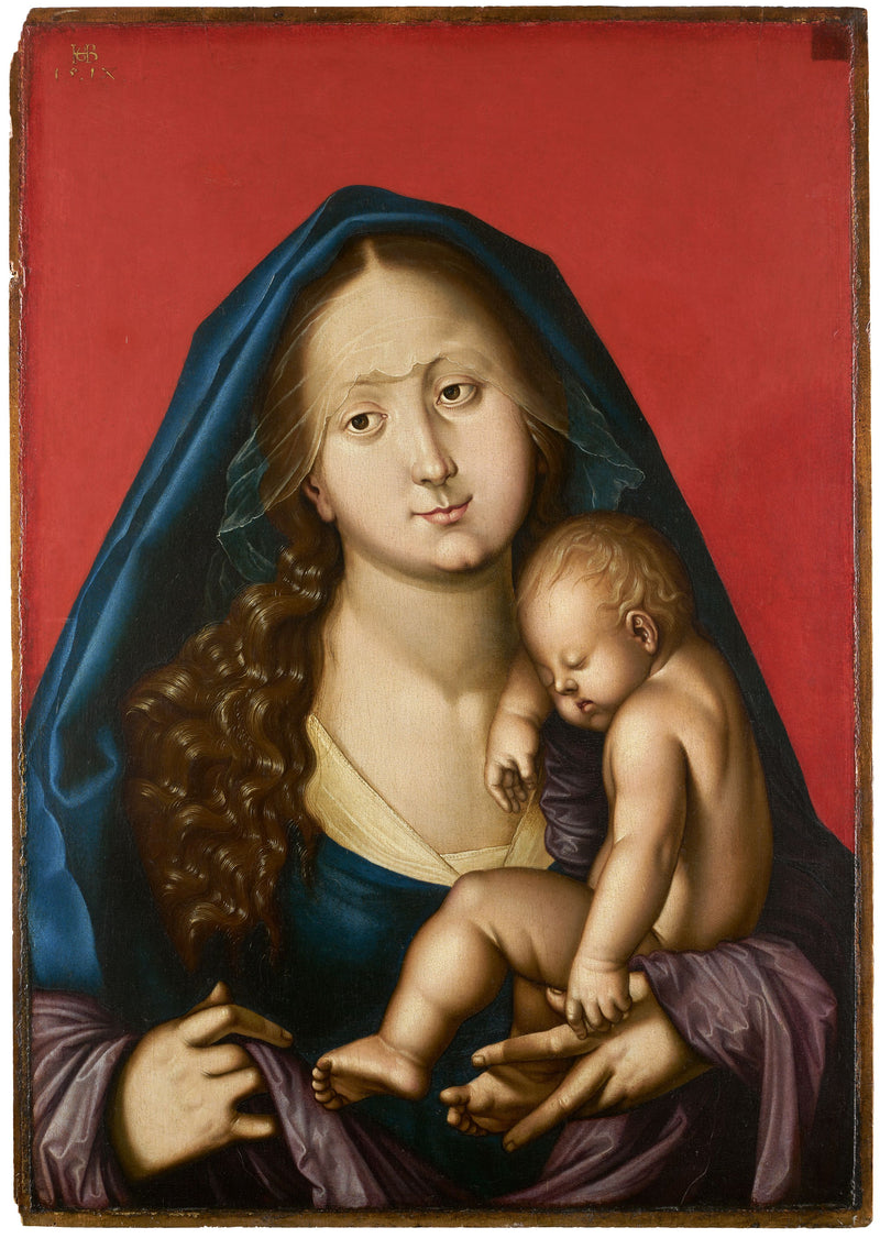 Nukkuva Neitsyt ja Vauva - Hans Baldung Grien