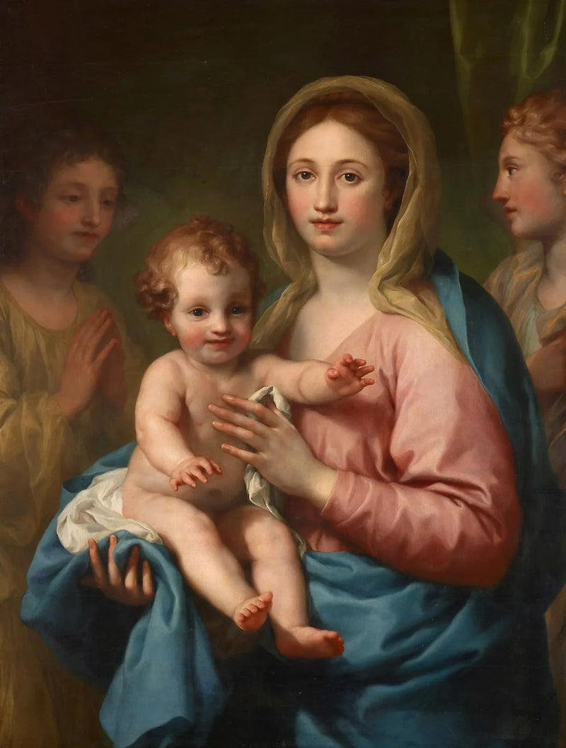 Neitsyt ja lapsi ja kaksi enkeliä - Anton Raphael Mengs