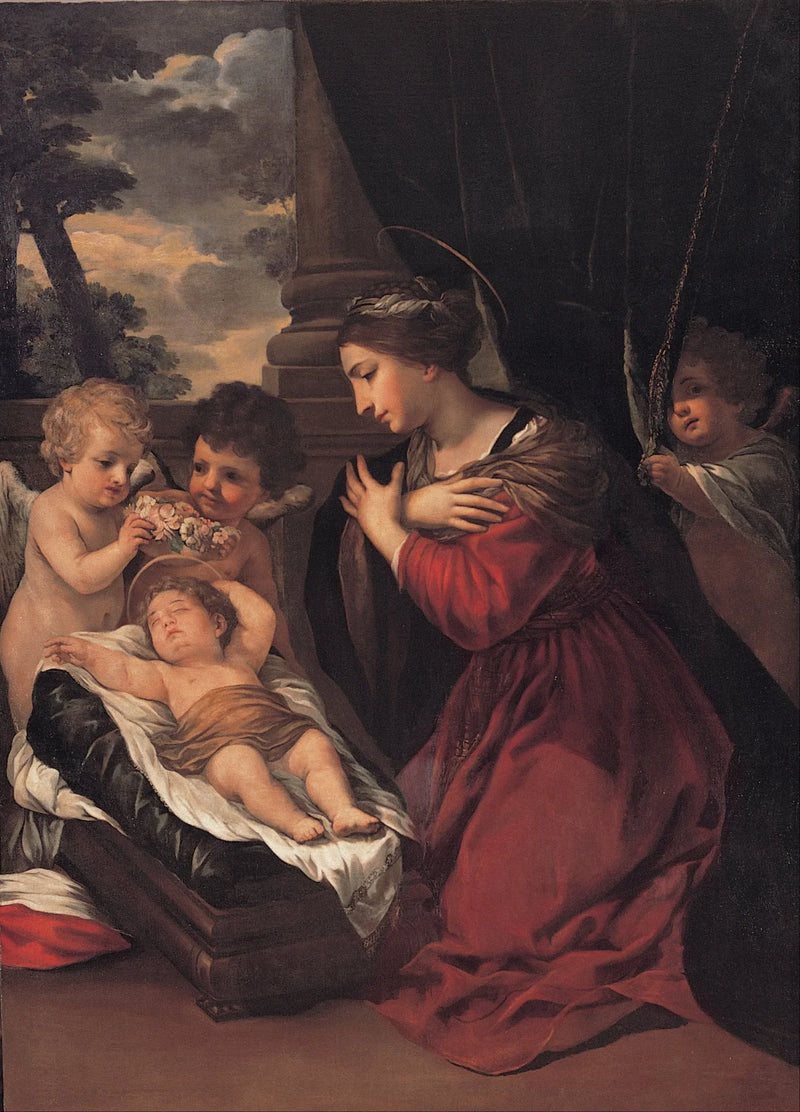 Neitsyt ja lapsi ja enkelit - Pietro da Cortona