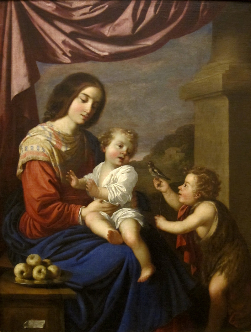 Neitsyt Maria ja Jeesus-lapsi ja Pyhän Johanneksen lapsi - Francisco de Zurbarán