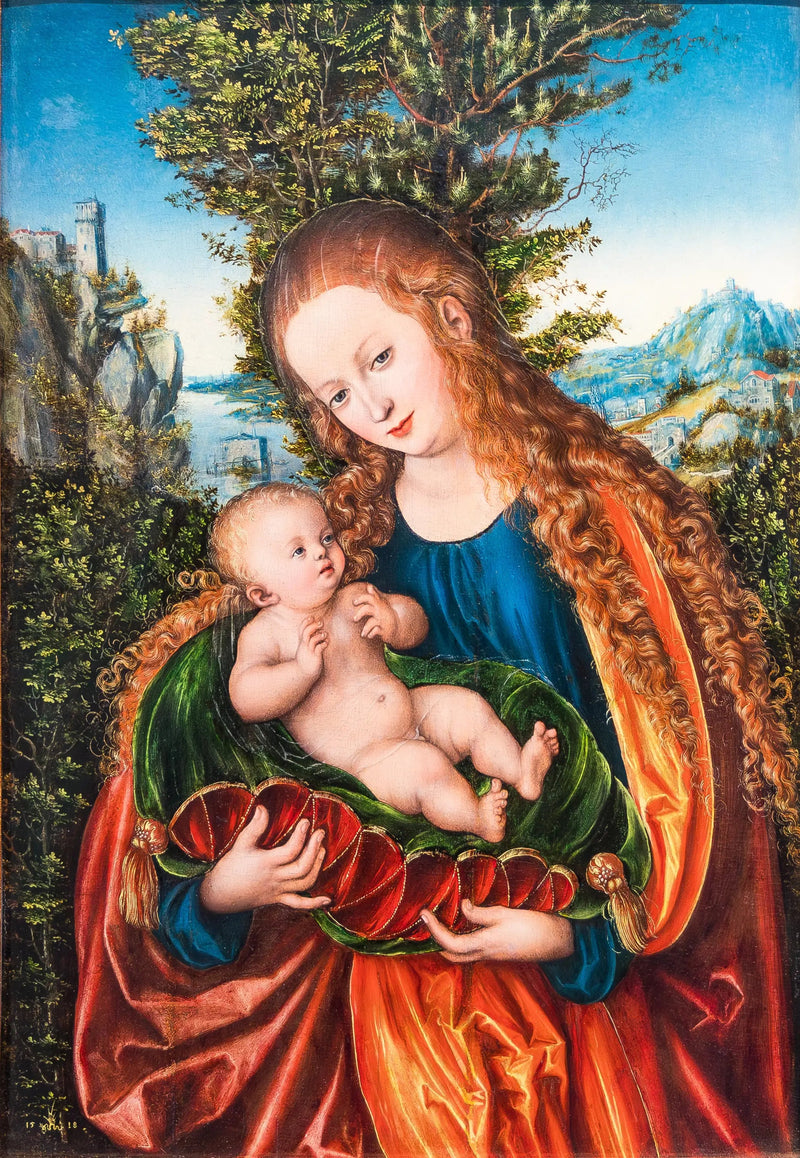Neitsyt ja lapsi - Lucas Cranach vanhempi