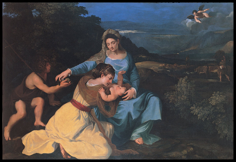 Neitsyt ja lapsi, Pyhä Katariina ja Pyhä Johannes - Pietro da Cortona