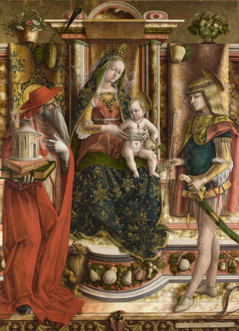 Neitsyt ja kyyhky - Carlo Crivelli