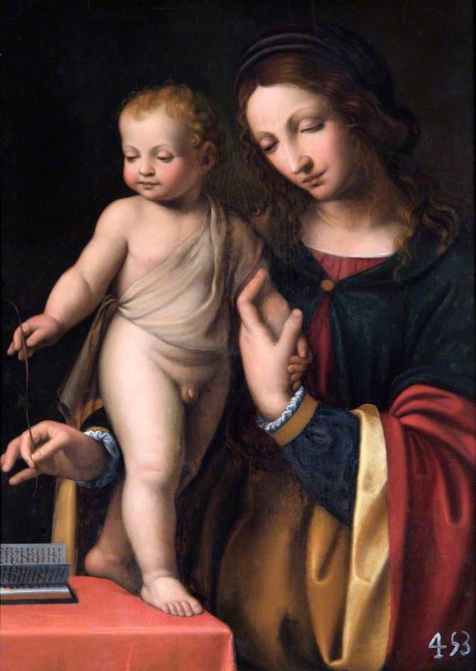 Neitsyt ja Vauva Seisovassa Asennossa - Bernardino Luini
