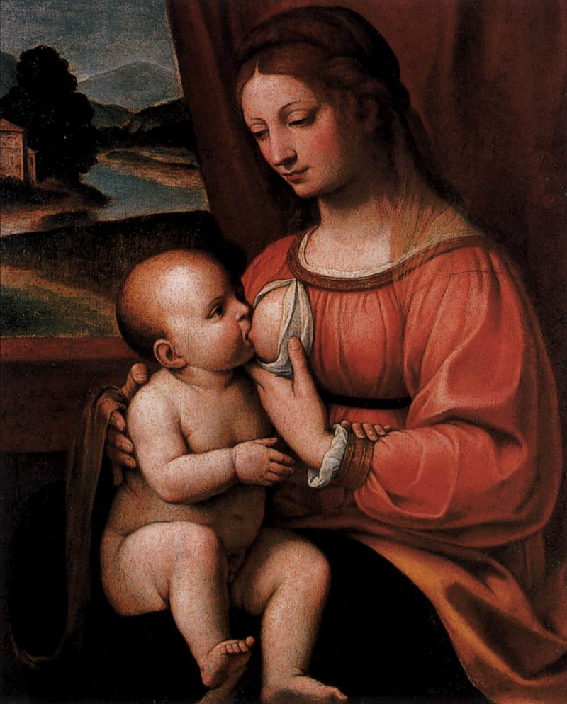 Imettävä Neitsyt - Bernardino Luini