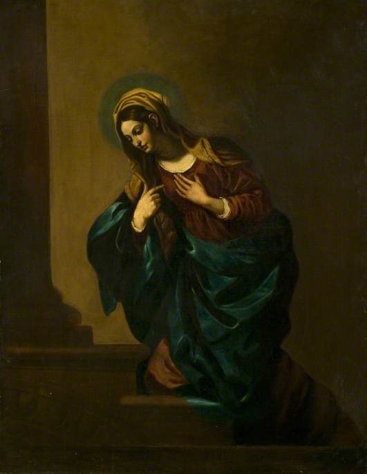 Neitsyt enkeli-ilmoittaja - Guercino