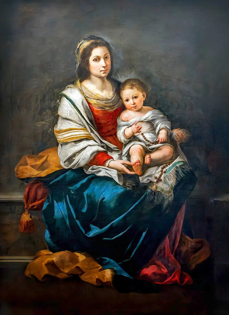 Neitsyt Marian rukoileva rukousnauha - Bartolomé Esteban Murillo