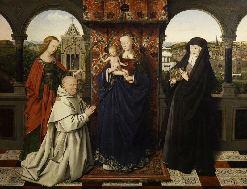 Neitsyt ja karhunlainen - Jan van Eyck