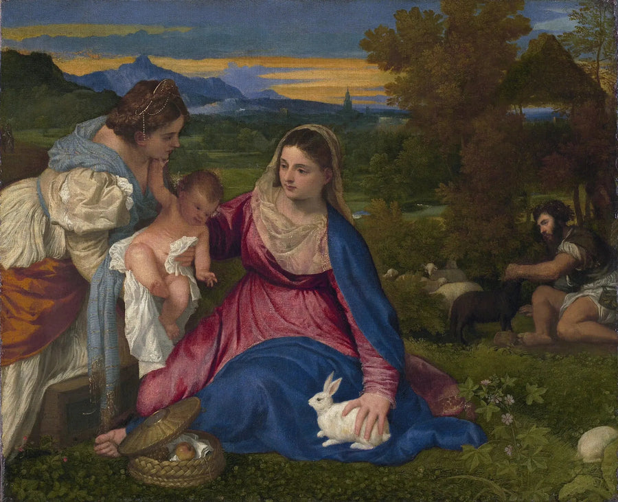 Neitsyt ja jänis - Titian