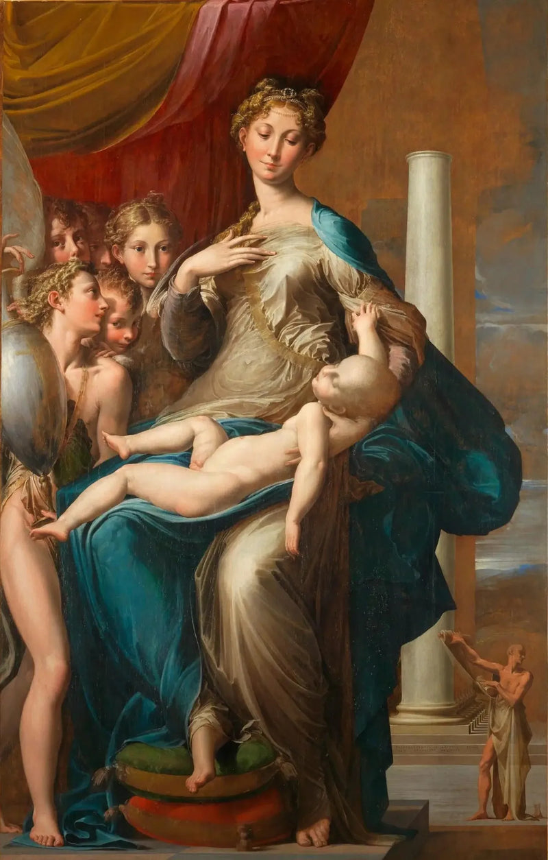 Neitsyt pitkällä kaulalla - Parmigianino