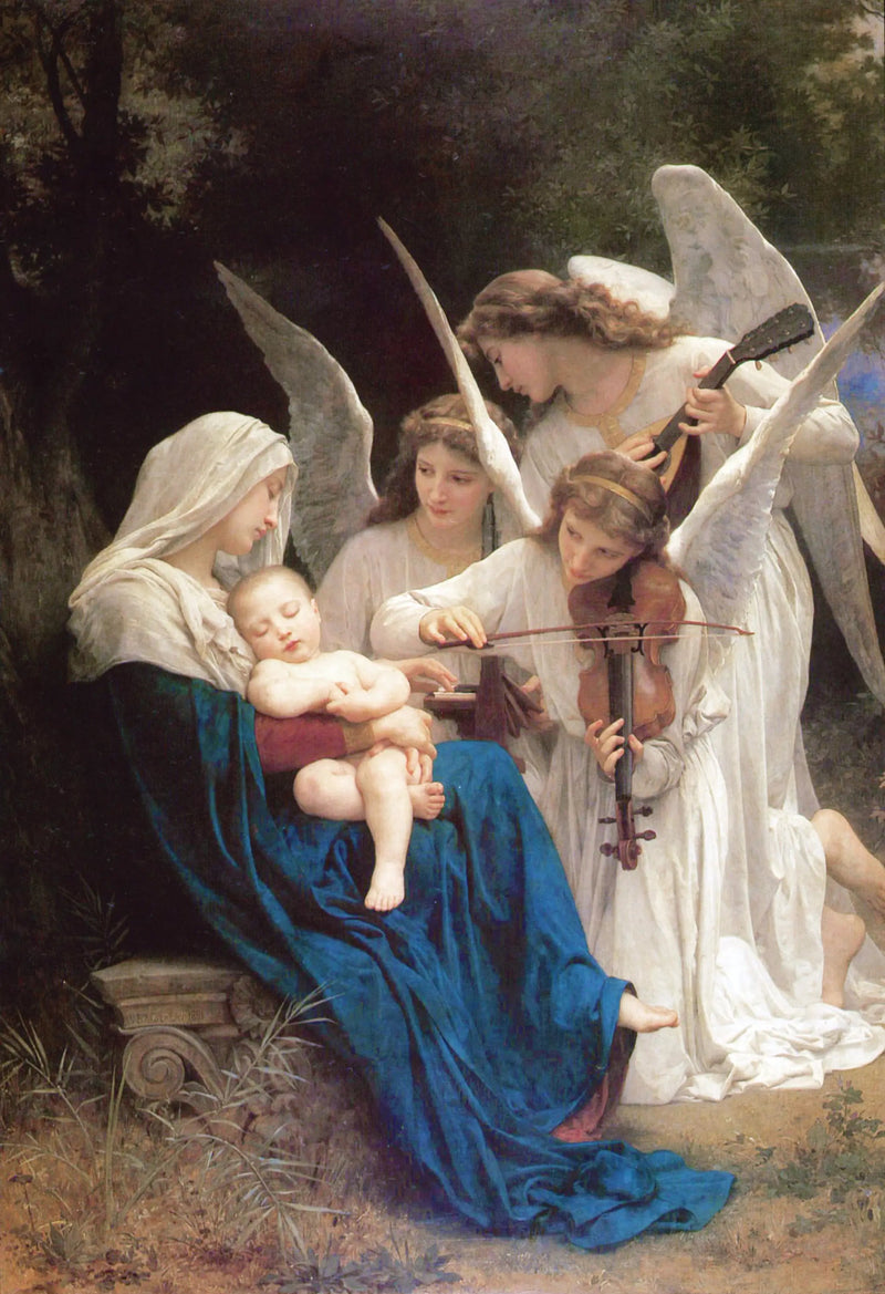 Neitsyt enkeleiden kanssa - Bouguereau