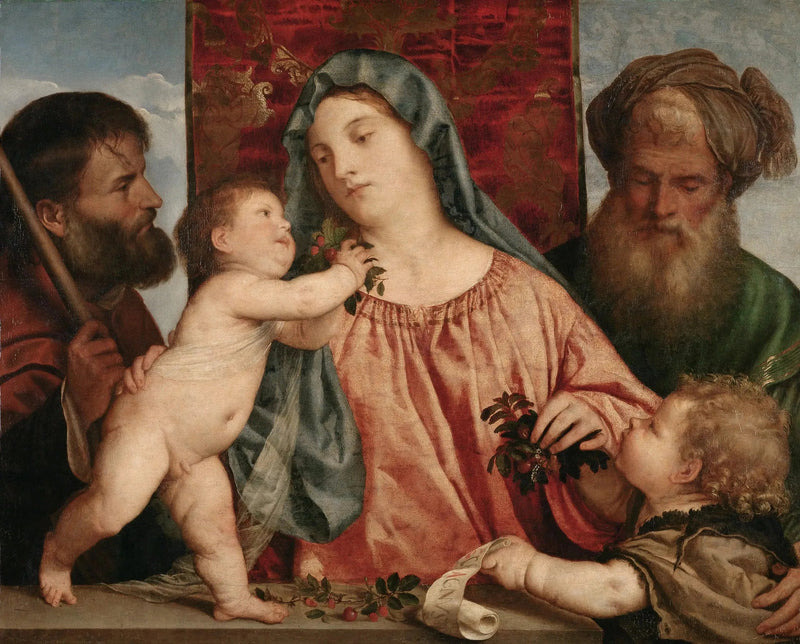 Neitsyt kirsikoiden kanssa - Titian