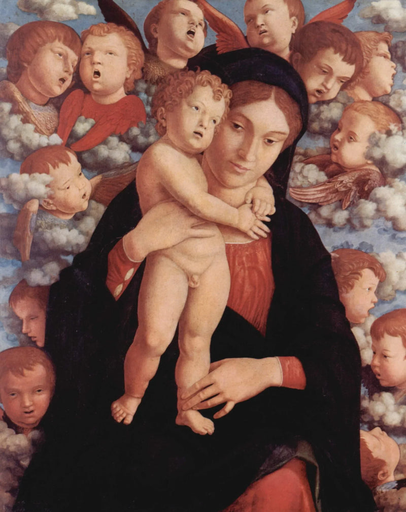 Neitsyt ja kerubit - Andrea Mantegna