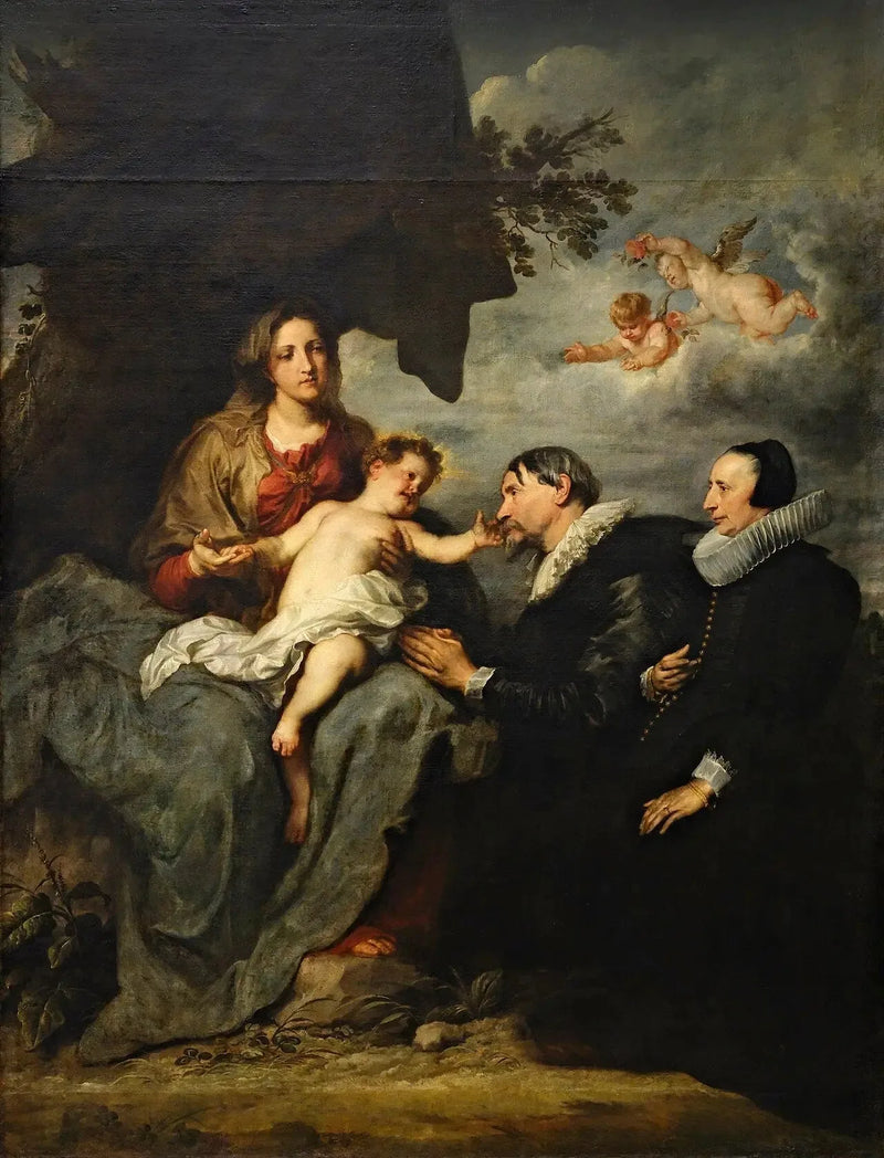 Neitsyt kahden lahjoittajan kanssa - Antoine van Dyck