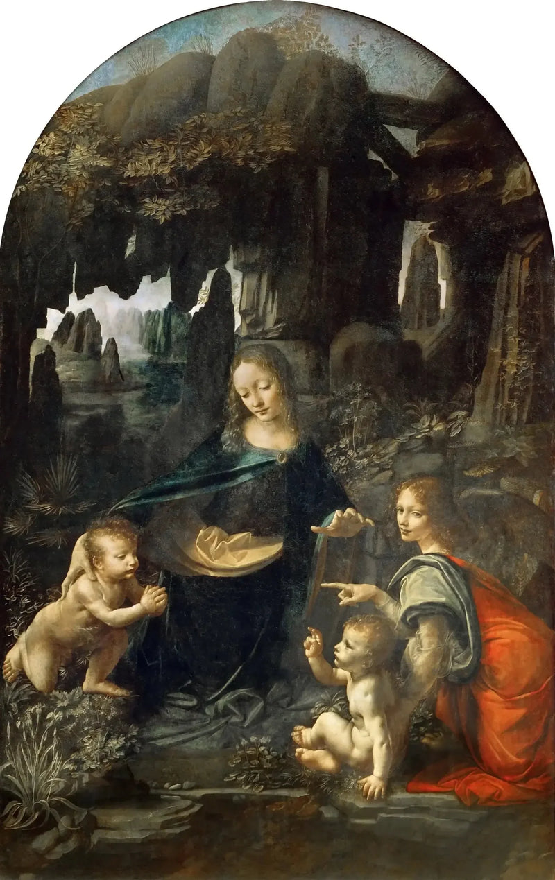 Kalliomaalaus Neitsyt - Leonardo da Vinci