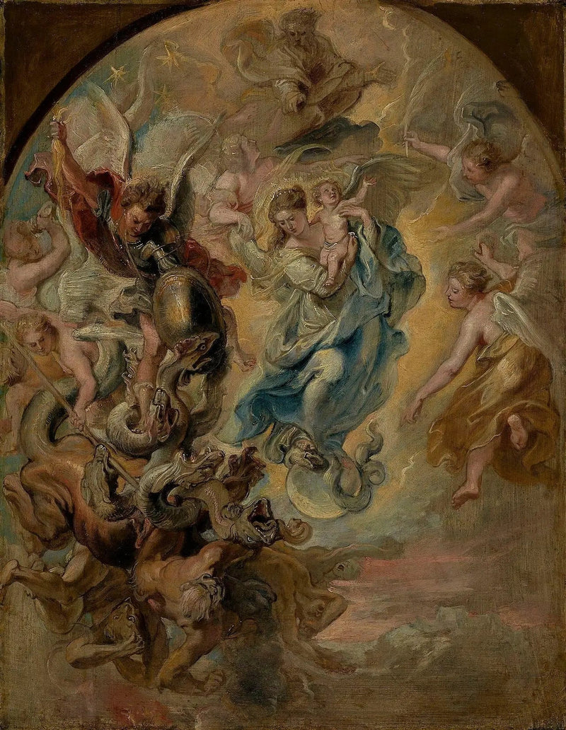 Neitsyt kuin apokalypsin nainen - Peter Paul Rubens