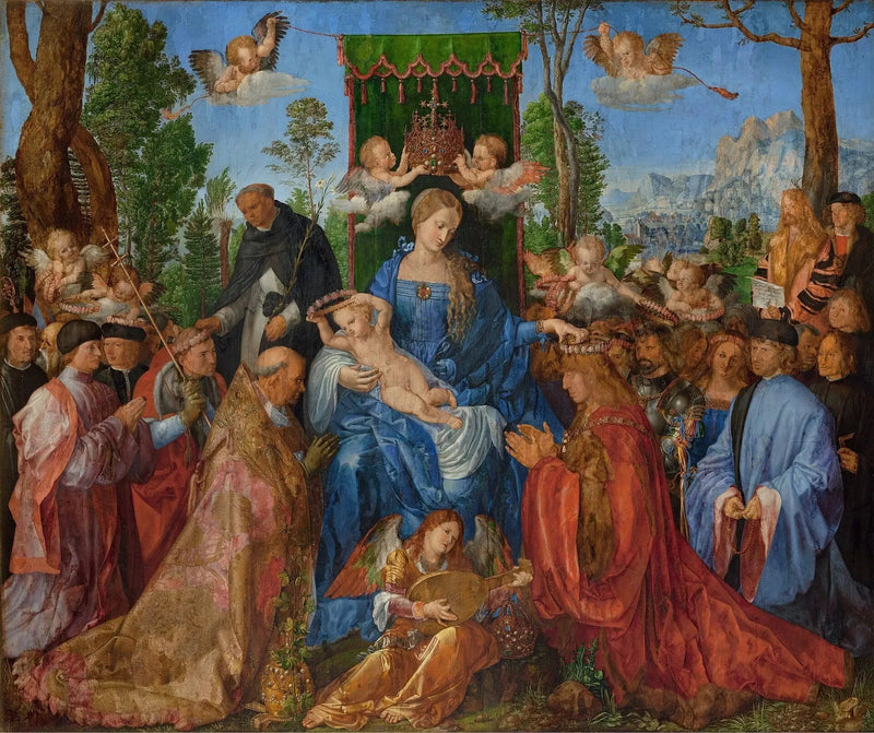 Ruusukranssin Neitsyt - Albrecht Dürer