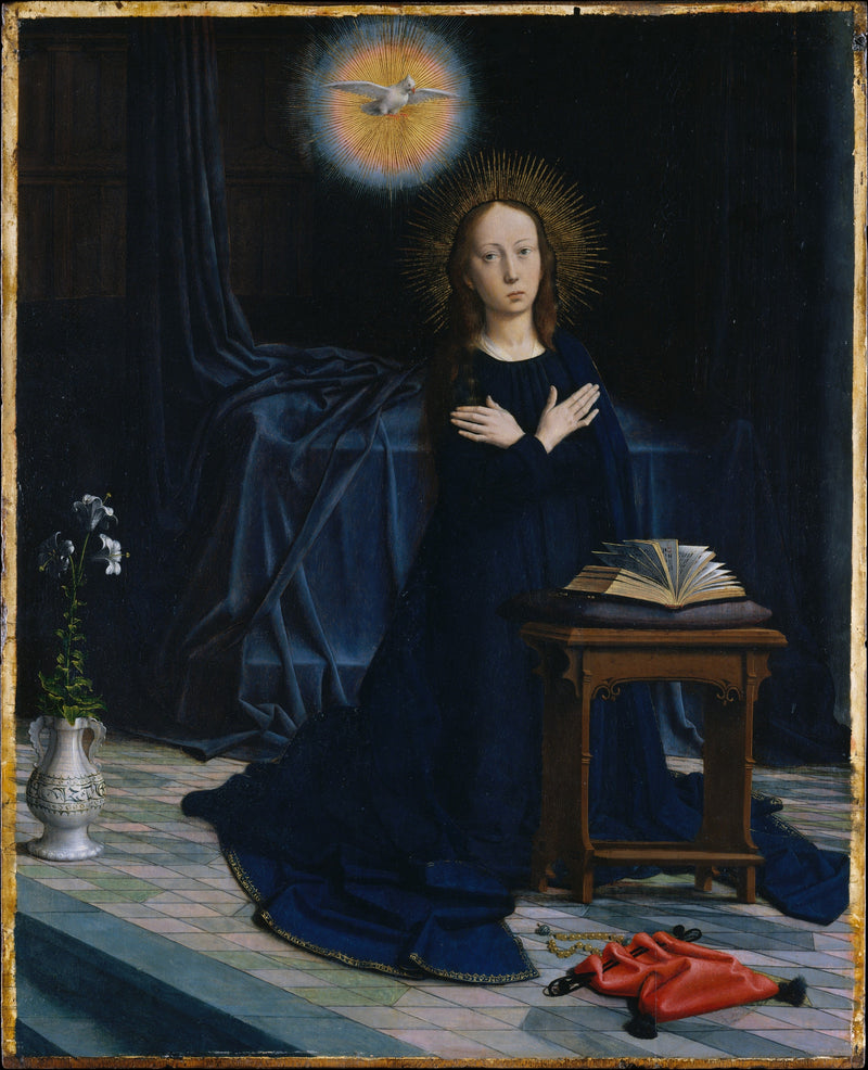 Neitsyt Marian ilmestymisen taulu Cervara-retabelissä - Gérard David