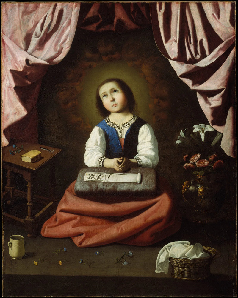 Lasten Neitsyt ekstaasissa - Francisco de Zurbarán