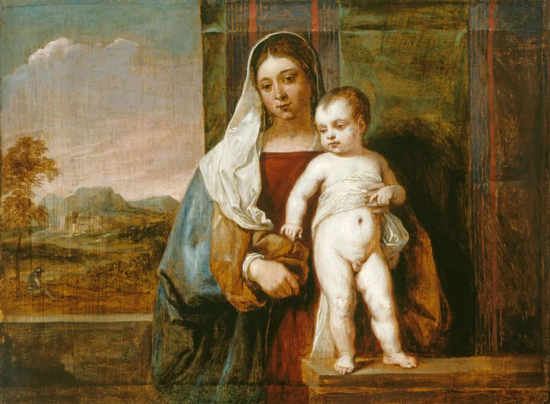 Neitsyt ja Lapsi - David Teniers nuorempi
