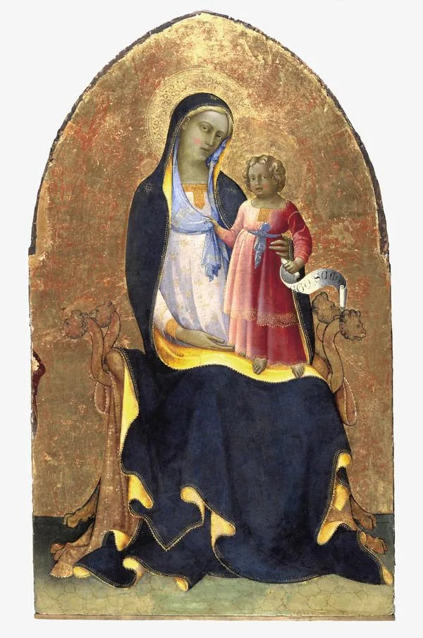 Neitsyt ja Vauva Jumalallisesti - Lorenzo Monaco