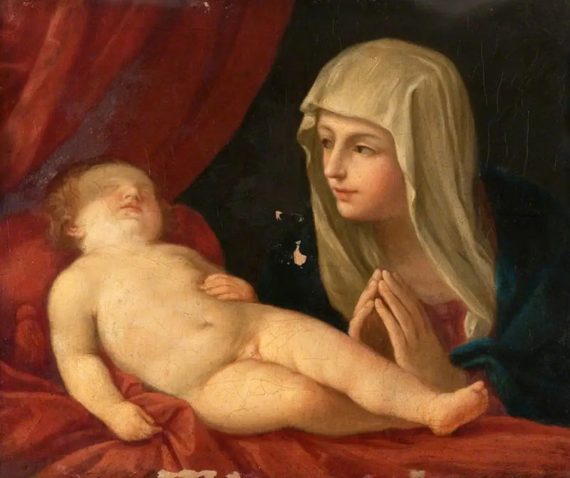 Neitsyt ja Nukkuva Vauva - Guido Reni