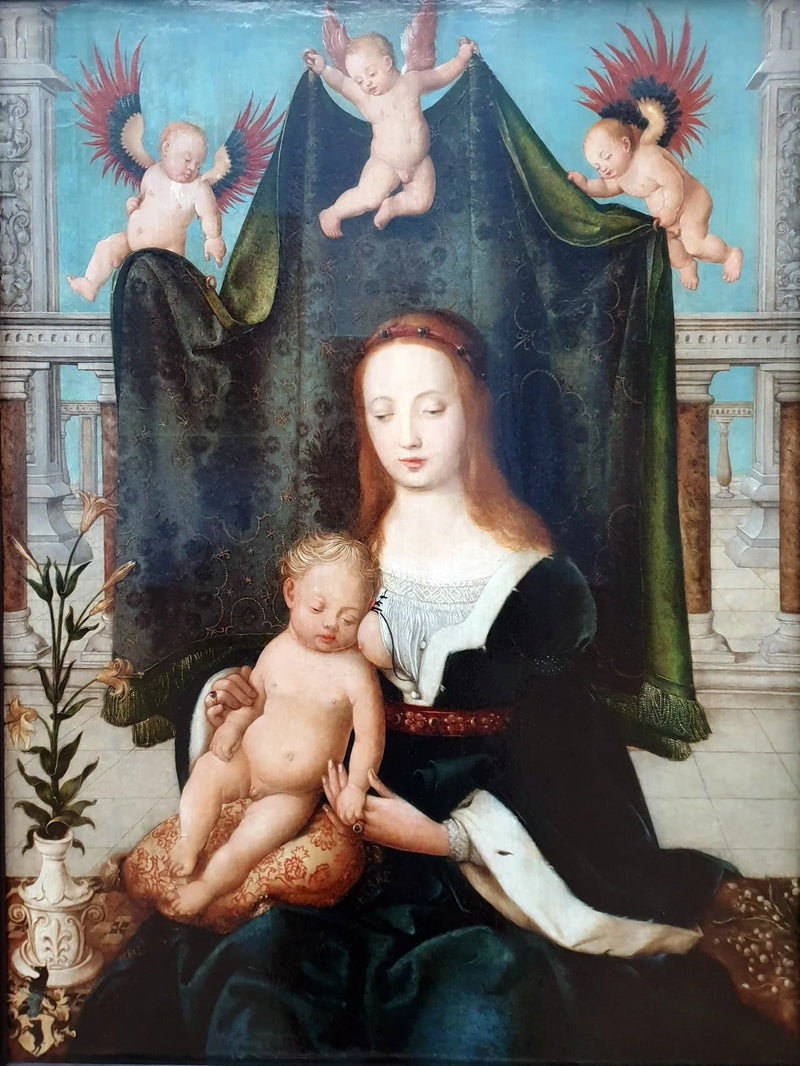 Neitsyt ja nukkuva lapsi - Hans Holbein vanhempi