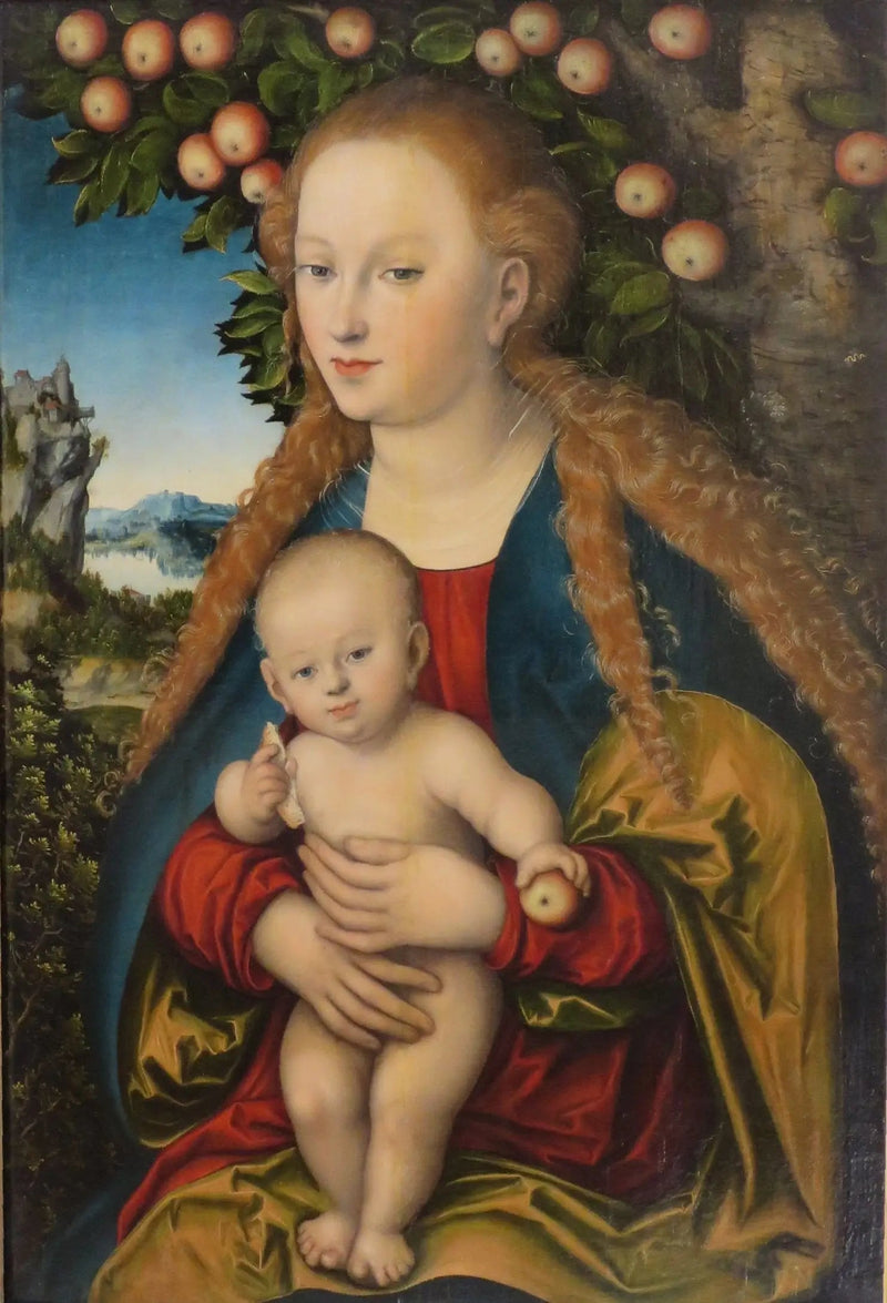 Neitsyt ja Jeesus-lapsi omenapuun alla - Lucas Cranach vanhempi