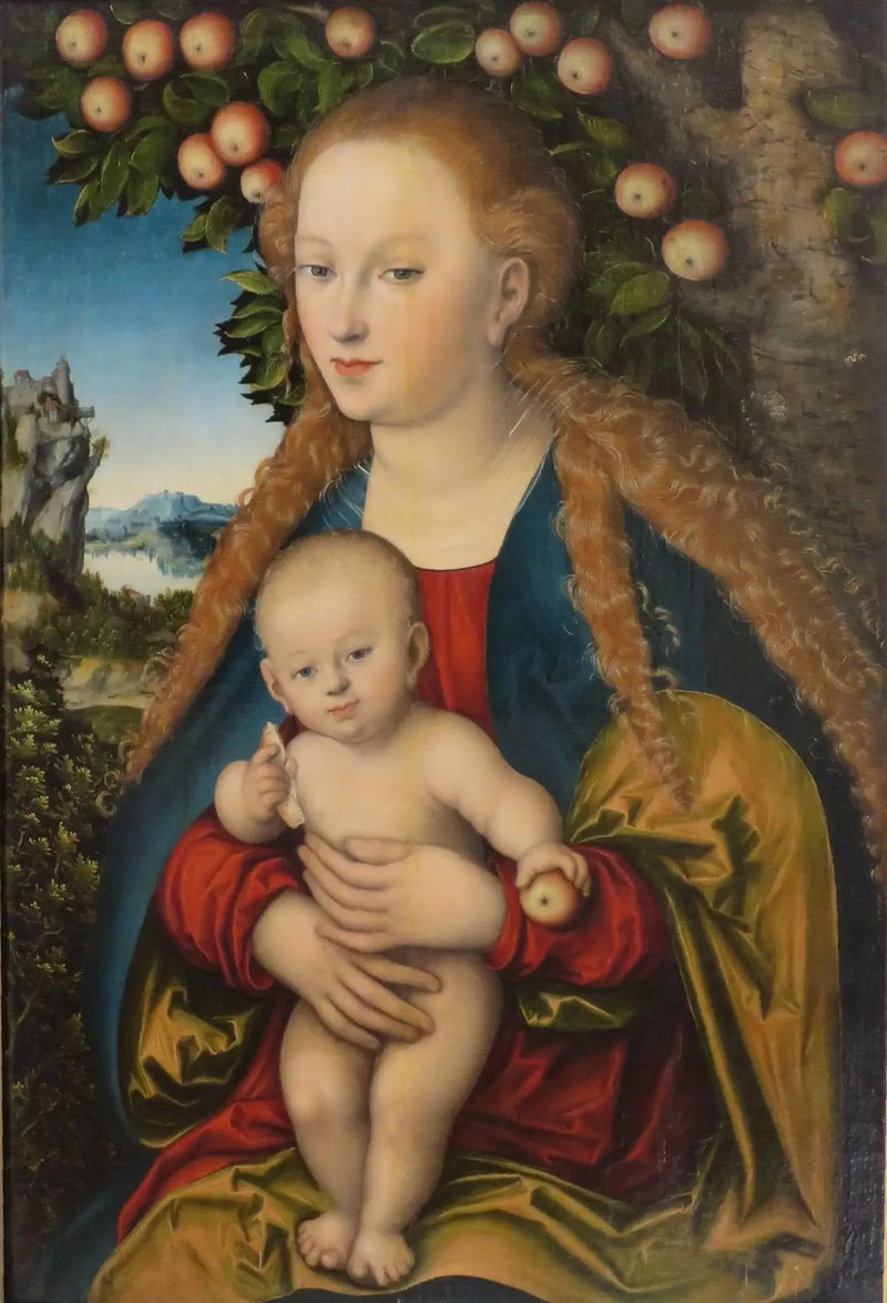 Neitsyt ja Jeesus-lapsi omenapuun alla - Lucas Cranach vanhempi