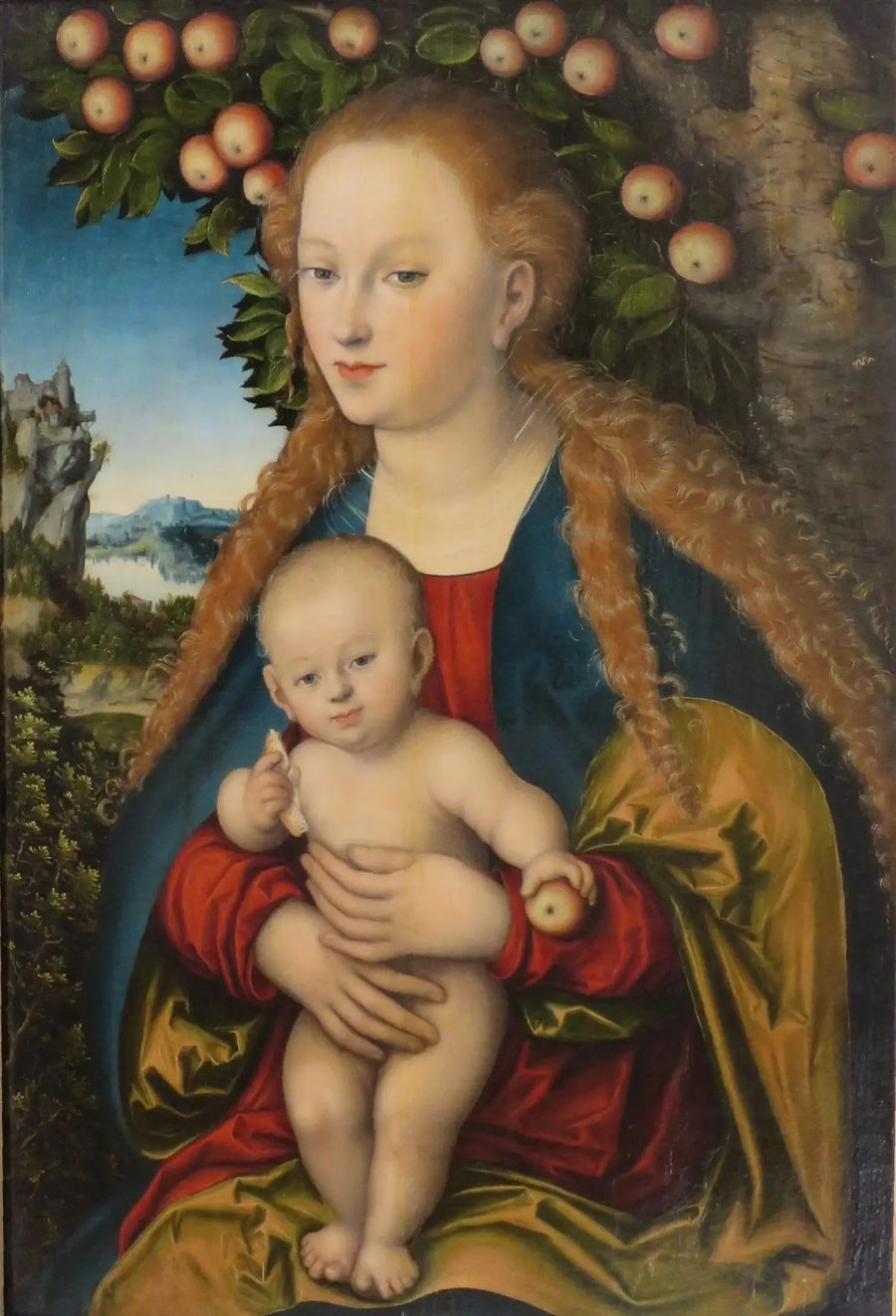 Neitsyt ja Jeesus-lapsi omenapuun alla - Lucas Cranach vanhempi