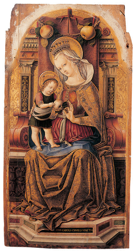 Neitsyt ja lapsi majesteetissa - Carlo Crivelli