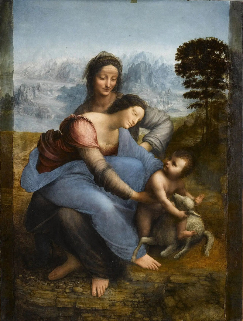 Neitsyt Maria, Jeesus-lapsi ja pyhä Anna - Leonardo da Vinci