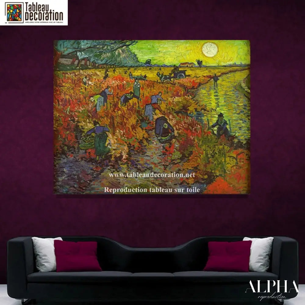 La Vigne rouge d'Arles - Van Gogh - Reproductions de tableaux et peintures haut de gamme