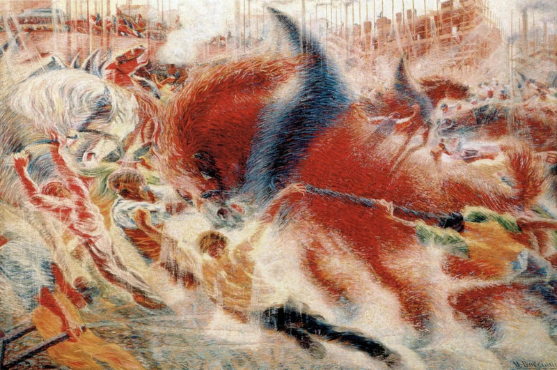 Kaupunki nousee - Umberto Boccioni