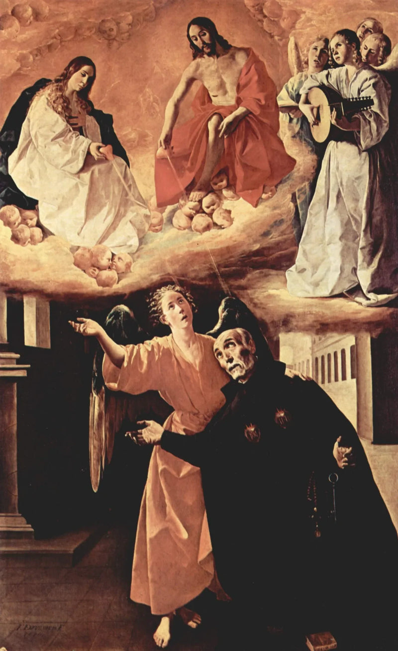 Pyhän Alonso Rodriguezin näkemys - Francisco de Zurbarán