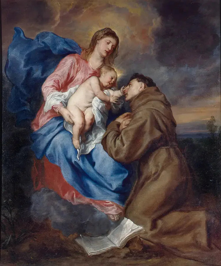 Pyhän Antonius Padovaan näkemys, noin 1629 - Antoine van Dyck
