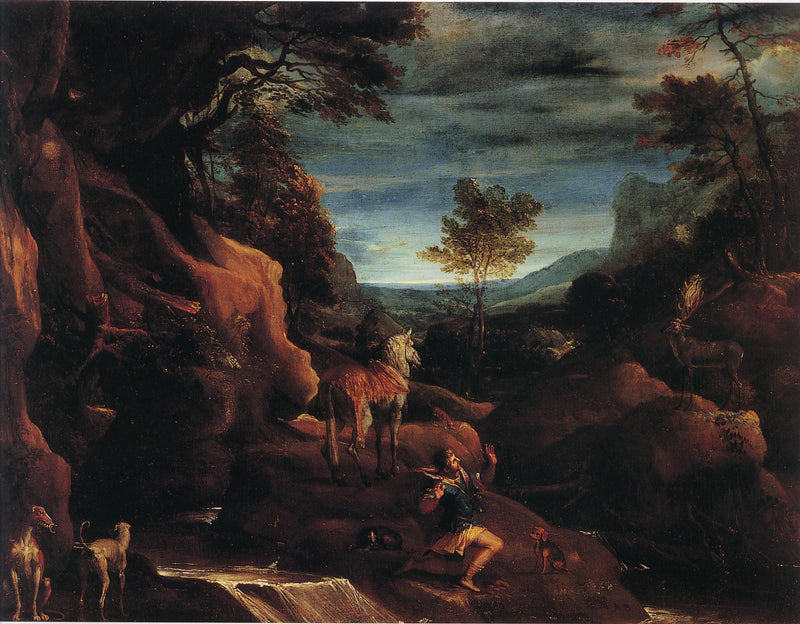 Pyhän Eustakhin näkemys - Annibale Carracci