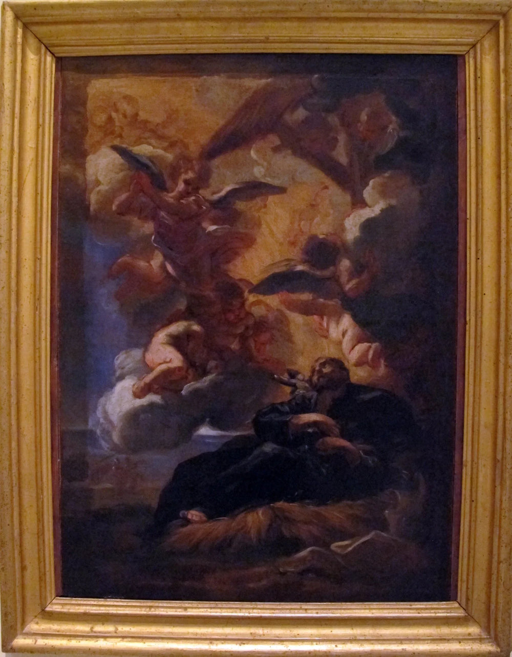 La vision de saint Francesco Saverio - Giovanni Battista Gaulli image 1 copie peinte à la main à l’huile