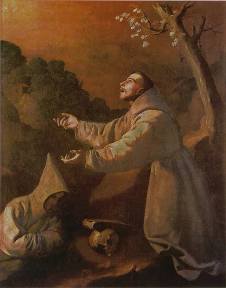 Pyhän Fransiska näkemys - Francisco de Zurbarán
