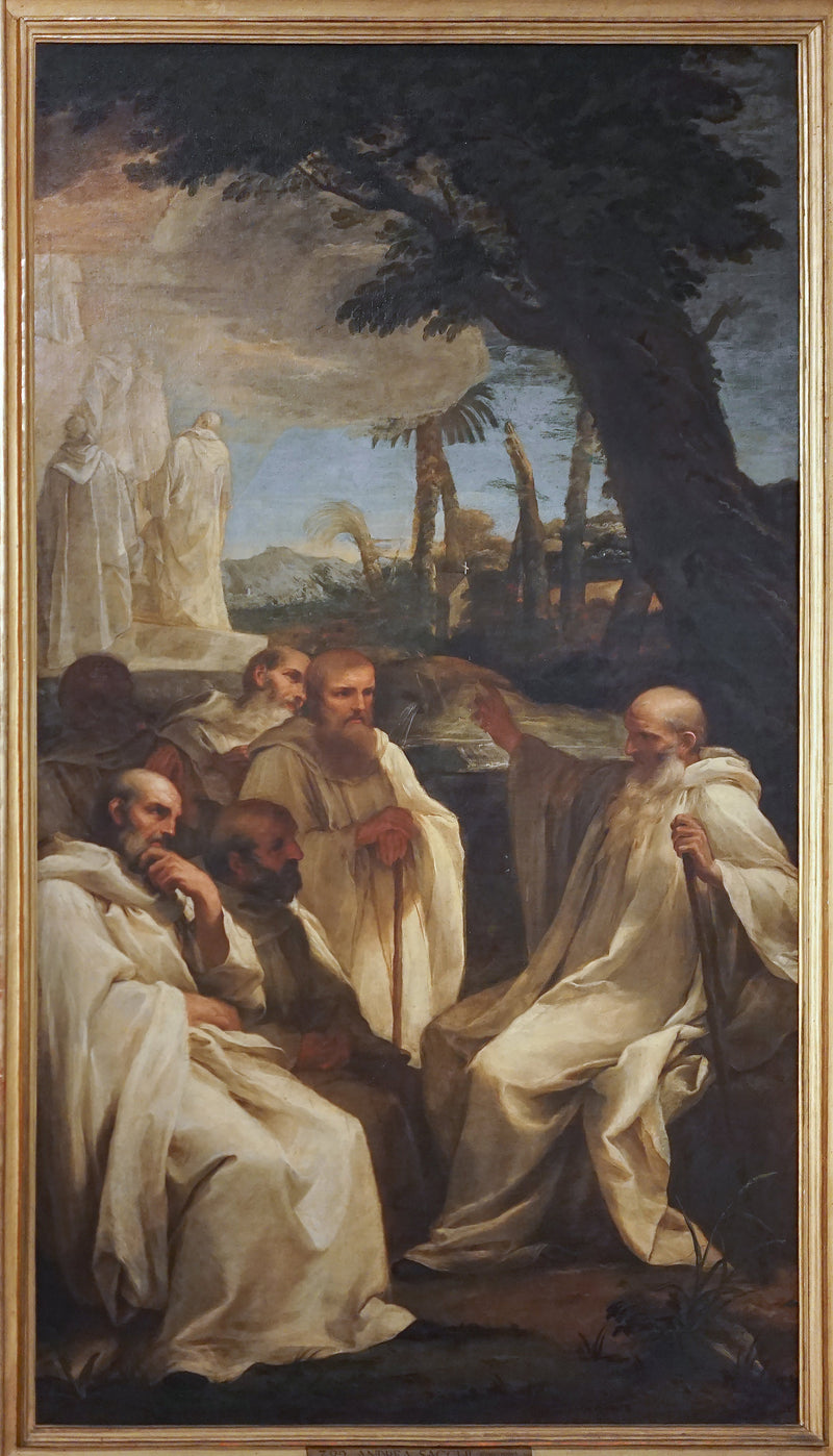 Pyhän Romualdin näkemys - Andrea Sacchi