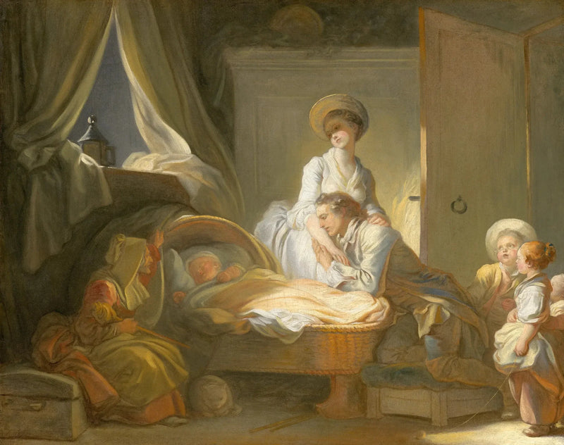 Visiitti imettömässä - Jean-Honoré Fragonard